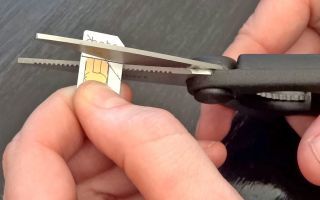 Создание Nano SIM из Micro SIM